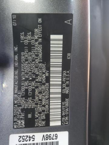 Photo 14 from auction – 2011 TOYOTA SIENNA SPO with VIN 5TDXK3DC1BS054938