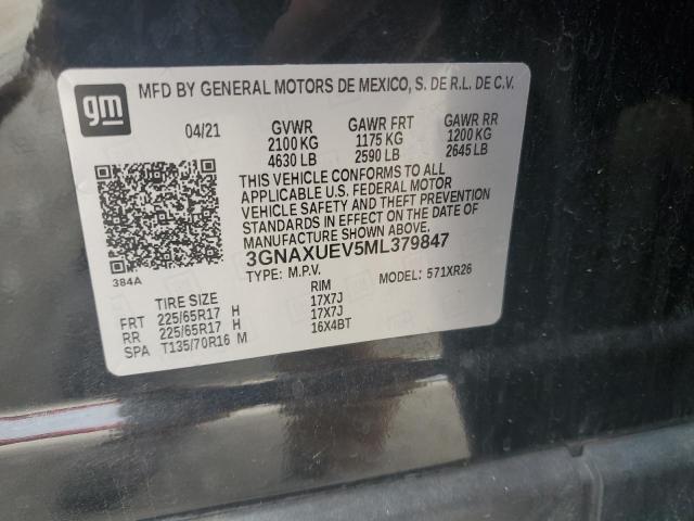 Photo 14 from auction – 2021 CHEVROLET EQUINOX LT with VIN 3GNAXUEV5ML379847
