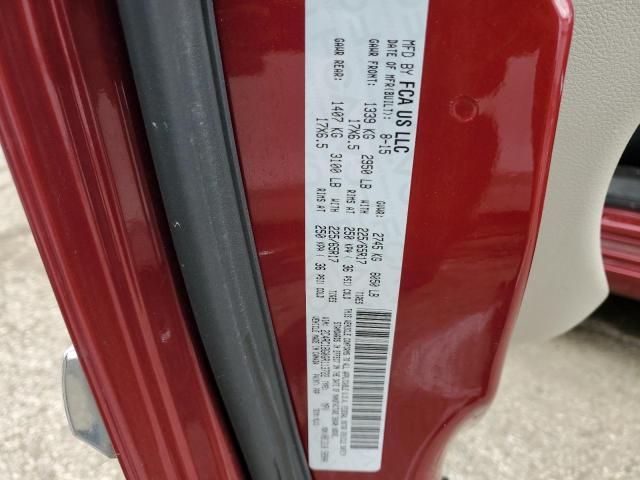Photo 14 from auction – 2016 CHRYSLER TOWN & COU with VIN 2C4RC1BG0GR113722