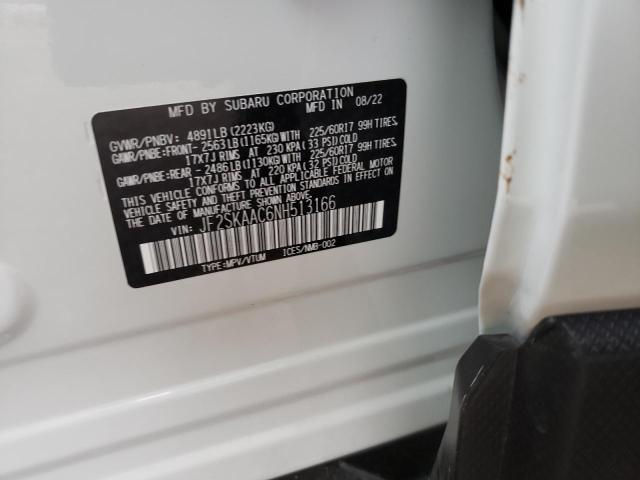 Photo 14 from auction – 2022 SUBARU FORESTER with VIN JF2SKAAC6NH513166