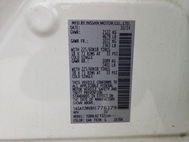 Photo 14 from auction – 2015 NISSAN ROGUE S with VIN 5N1AT2MV8FC776179