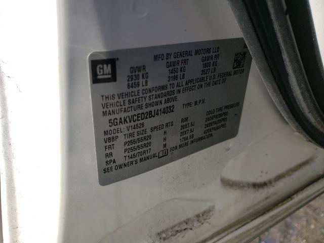 Photo 14 from auction – 2011 BUICK ENCLAVE CX with VIN 5GAKVCED2BJ414032