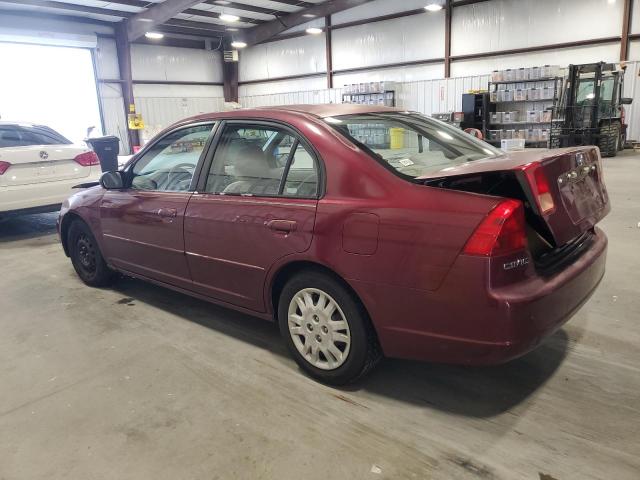 Photo 2 from auction – 2002 HONDA CIVIC LX with VIN 1HGES16562L052549