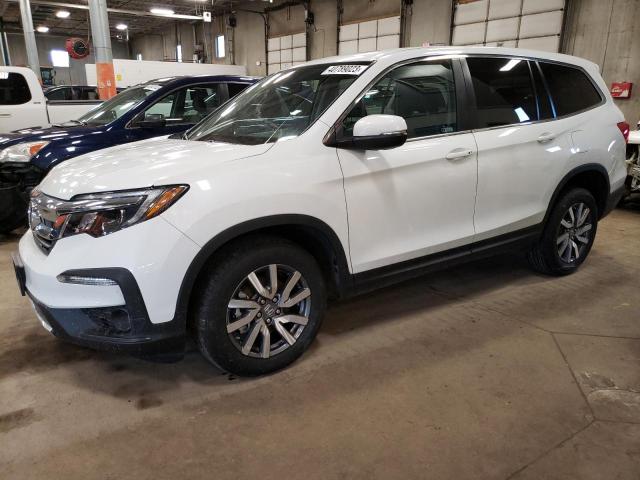 HONDA PILOT EXL 2022 with VIN 5FNYF6H55NB018250 - Photo from auction