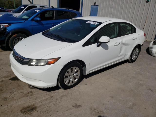HONDA CIVIC LX 2012 with VIN 19XFB2F50CE063582 - Photo from auction