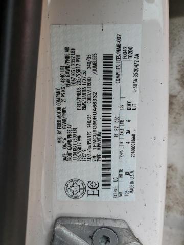 Photo 14 from auction – 2017 FORD ESCAPE SE with VIN 1FMCU9G99HUA66332