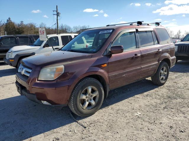 HONDA PILOT EXL 2007 with VIN 2HKYF18587H535386 - Photo from auction