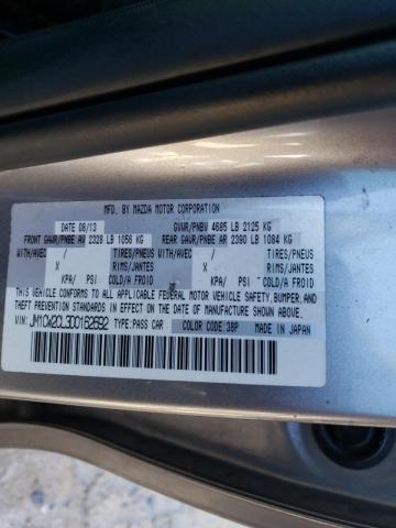 Photo 14 from auction – 2013 MAZDA 5 with VIN JM1CW2CL3D0162692