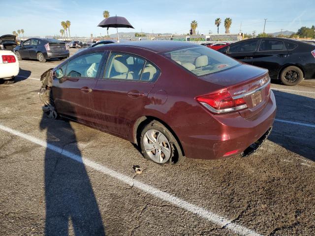 Photo 2 from auction – 2013 HONDA CIVIC LX with VIN 19XFB2F51DE204239