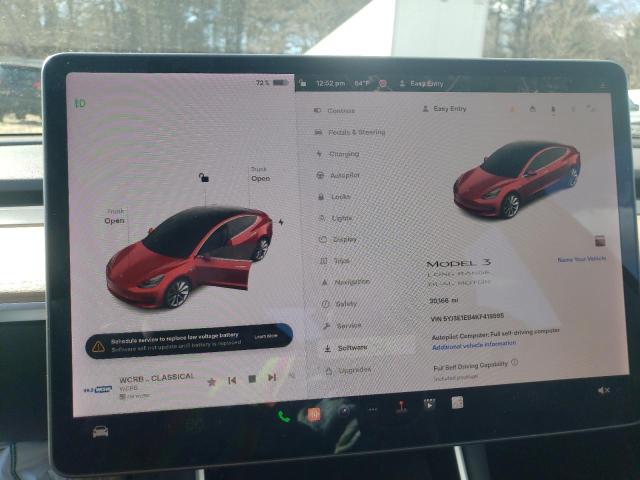 Photo 9 from auction – 2019 TESLA MODEL 3 with VIN 5YJ3E1EB4KF418595