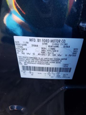 Photo 14 from auction – 2010 FORD EDGE SEL with VIN 2FMDK4JC1ABA57556