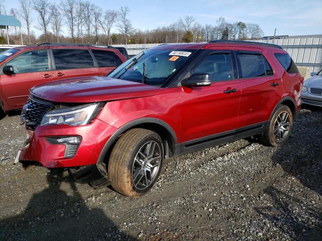 FORD EXPLORER S 2018 with VIN 1FM5K8GT6JGA85350 - Photo from auction