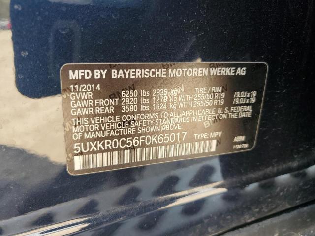 Photo 14 from auction – 2015 BMW X5 XDRIVE3 with VIN 5UXKR0C56F0K65017