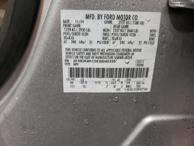 Photo 14 from auction – 2014 FORD EDGE LIMIT with VIN 2FMDK4KC9EBB45355