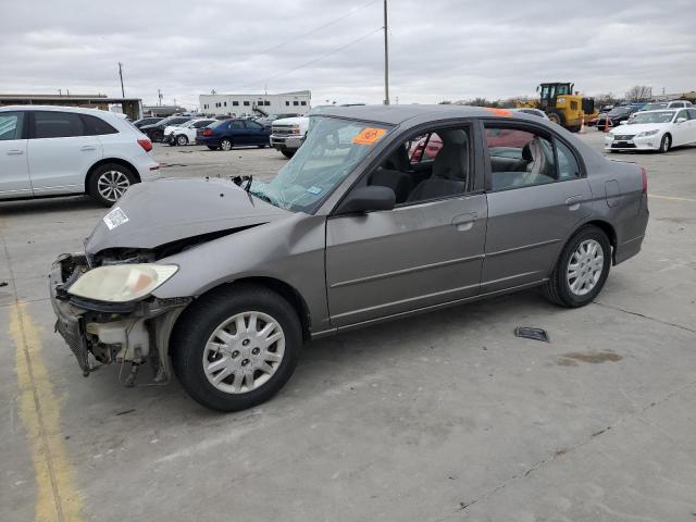 Photo 1 from auction – 2005 HONDA CIVIC LX with VIN 2HGES16595H625008