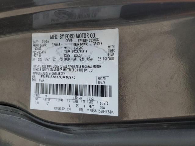 Photo 14 from auction – 2007 FORD EXPLORER S with VIN 1FMEU53837UA16975