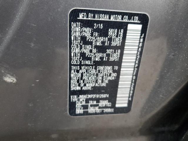 Photo 14 from auction – 2015 NISSAN QUEST S with VIN JN8AE2KP2F9125974