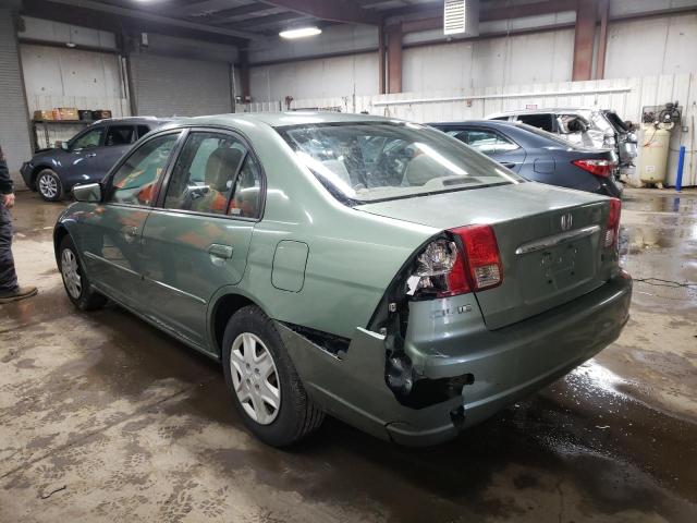 Photo 2 from auction – 2003 HONDA CIVIC LX with VIN 1HGES16563L034179