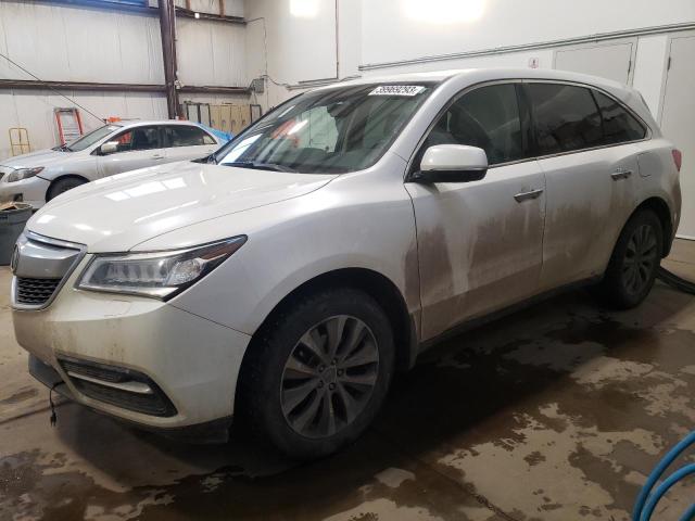 ACURA MDX TECHNO 2014 with VIN 5FRYD4H63EB503567 - Photo from auction