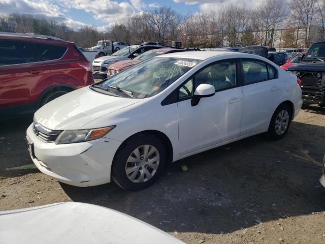 HONDA CIVIC LX 2012 with VIN 2HGFB2F55CH595948 - Photo from auction