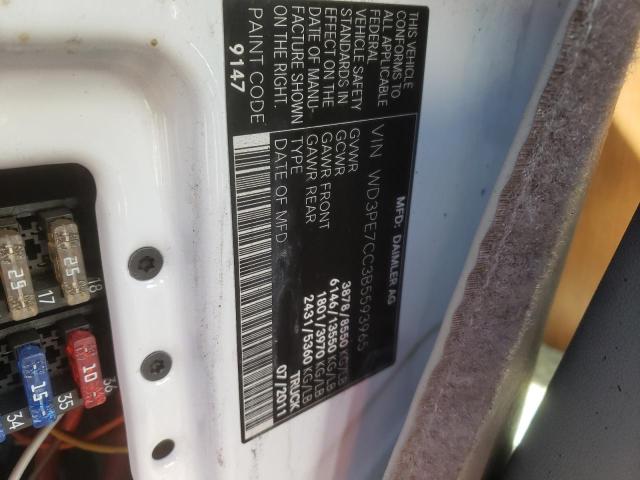 Photo 10 from auction – 2011 MERCEDES-BENZ SPRINTER 2 with VIN WD3PE7CC3B5593965