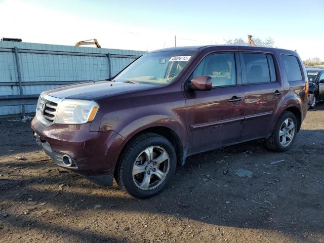 HONDA PILOT EXL 2013 with VIN 5FNYF4H58DB042660 - Photo from auction