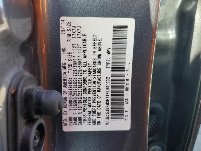 Photo 14 from auction – 2015 HONDA CR-V EXL with VIN 5J6RM3H71FL000332