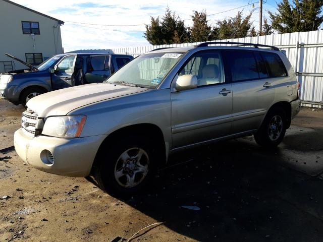 TOYOTA HIGHLANDER 2001 with VIN JTEGD21A510010039 - Photo from auction