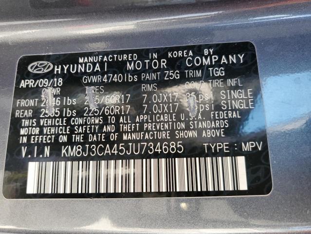 Photo 14 from auction – 2018 HYUNDAI TUCSON SEL with VIN KM8J3CA45JU734685