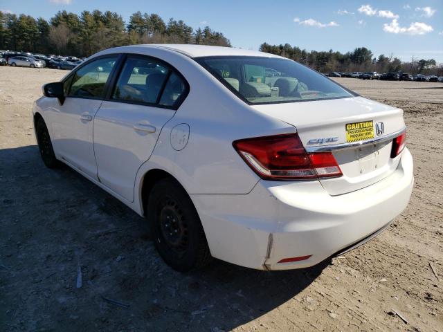 Photo 2 from auction – 2014 HONDA CIVIC LX with VIN 2HGFB2F53EH501651