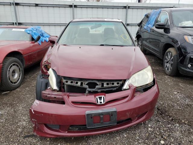 Photo 5 from auction – 2004 HONDA CIVIC EX with VIN 2HGES26784H583095
