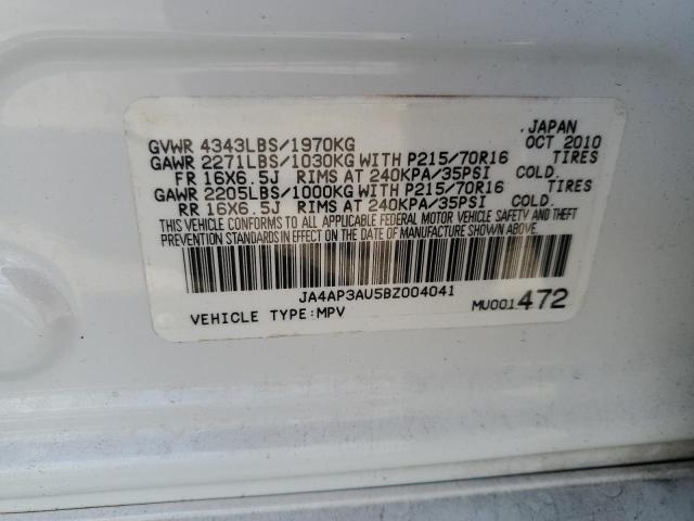 Photo 14 from auction – 2011 MITSUBISHI OUTLANDER with VIN JA4AP3AU5BZ004041
