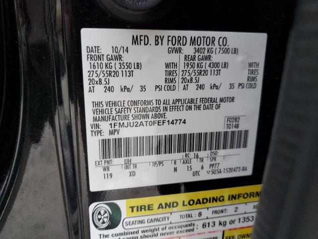Photo 14 from auction – 2015 FORD EXPEDITION with VIN 1FMJU2AT0FEF14774