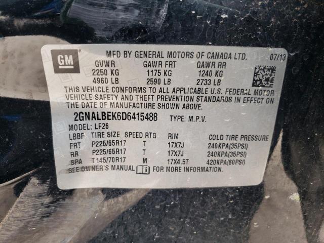 Photo 14 from auction – 2013 CHEVROLET EQUINOX LS with VIN 2GNALBEK6D6415488