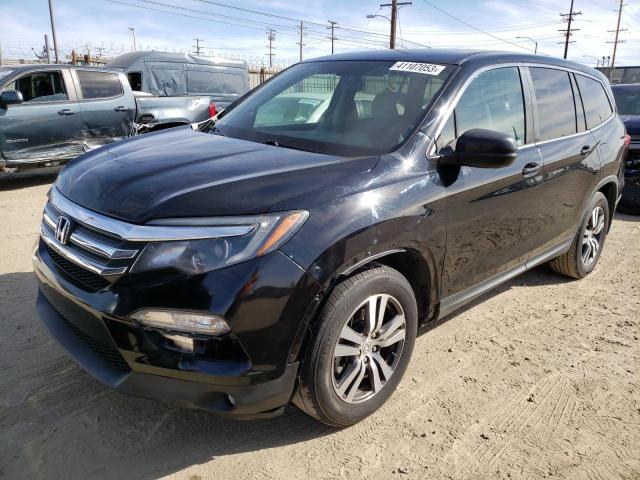 HONDA PILOT EX 2018 with VIN 5FNYF5H37JB017877 - Photo from auction