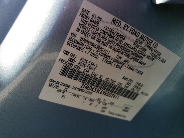 Photo 14 from auction – 2009 FORD FLEX LIMIT with VIN 2FMDK53C69BB02411