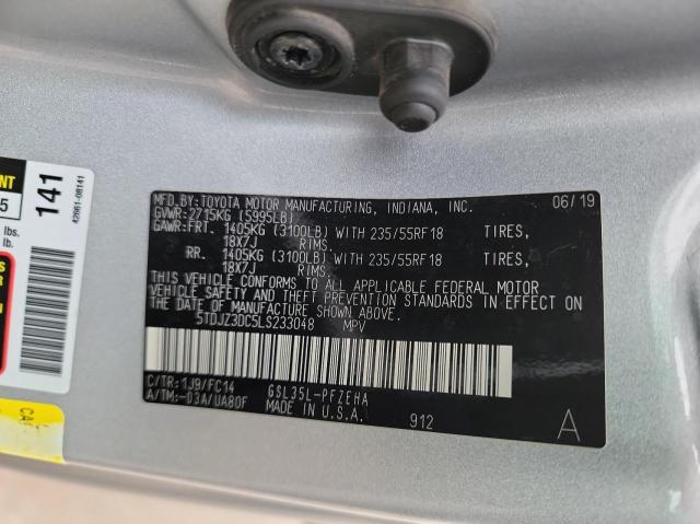 Photo 10 from auction – 2020 TOYOTA SIENNA LE with VIN 5TDJZ3DC5LS233048