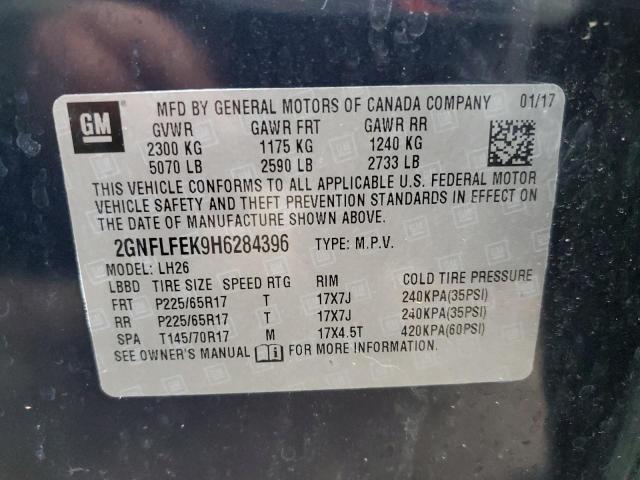 Photo 14 from auction – 2017 CHEVROLET EQUINOX LT with VIN 2GNFLFEK9H6284396