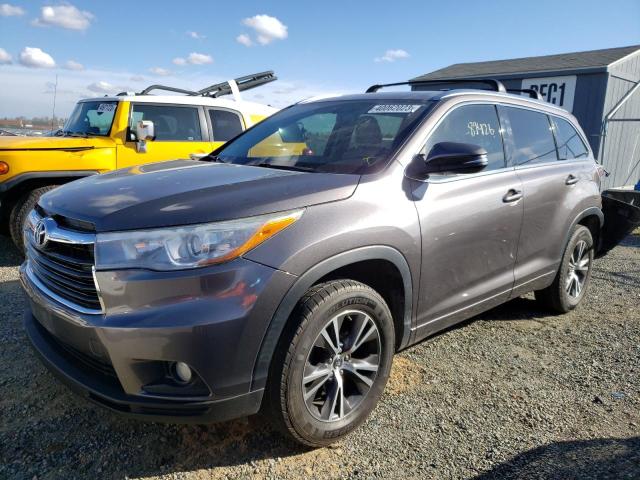 TOYOTA HIGHLANDER 2016 with VIN 5TDKKRFH1GS167088 - Photo from auction