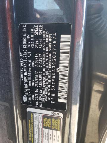 Photo 14 from auction – 2016 KIA SORENTO LX with VIN 5XYPGDA39GG077674
