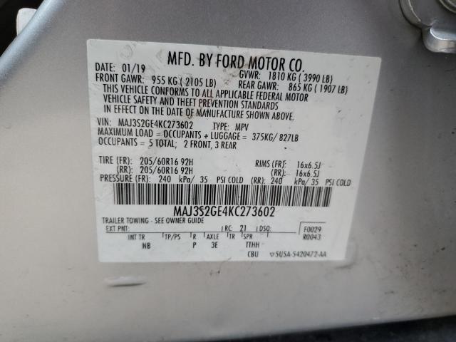 Photo 14 from auction – 2019 FORD ECOSPORT S with VIN MAJ3S2GE4KC273602