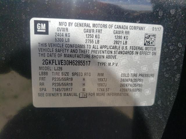 Photo 14 from auction – 2017 GMC TERRAIN DE with VIN 2GKFLVE30H6285517