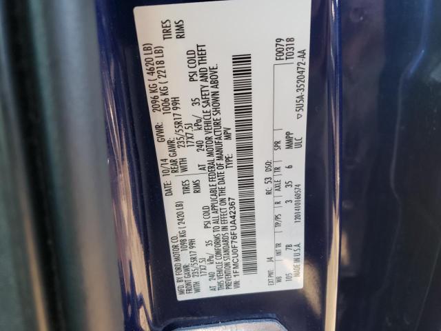Photo 14 from auction – 2015 FORD ESCAPE S with VIN 1FMCU0F76FUA42367