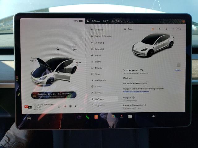 Photo 9 from auction – 2021 TESLA MODEL 3 with VIN 5YJ3E1EA6MF057932
