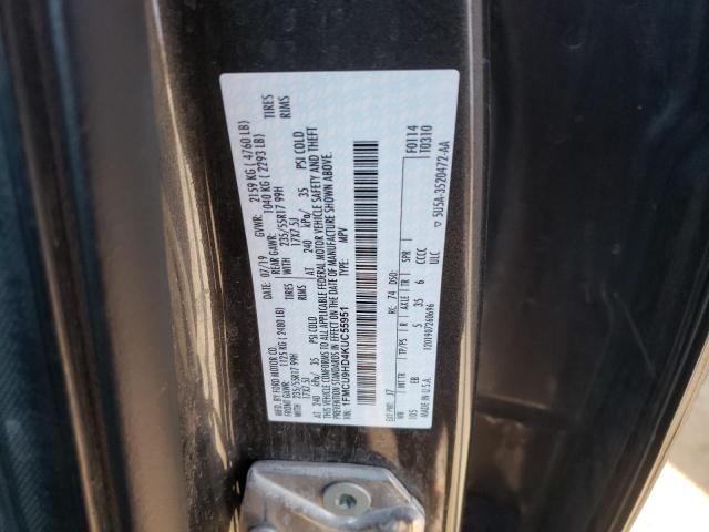 Photo 14 from auction – 2019 FORD ESCAPE SEL with VIN 1FMCU9HD4KUC55951