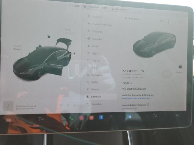 Photo 9 from auction – 2018 TESLA MODEL 3 with VIN 5YJ3E1EB3JF128671