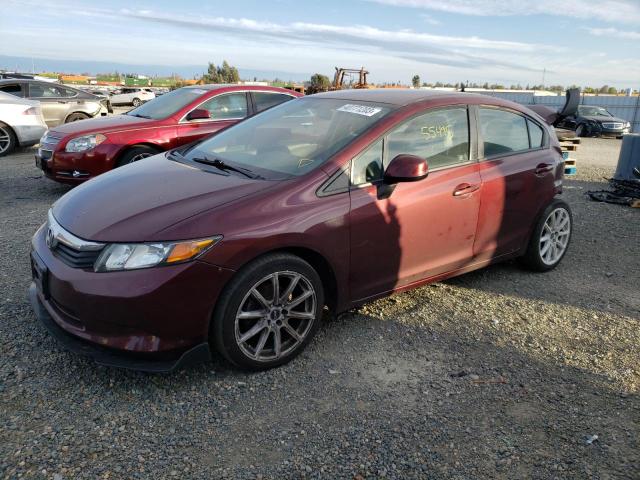 HONDA CIVIC LX 2012 with VIN JHMFB2F50CS002986 - Photo from auction