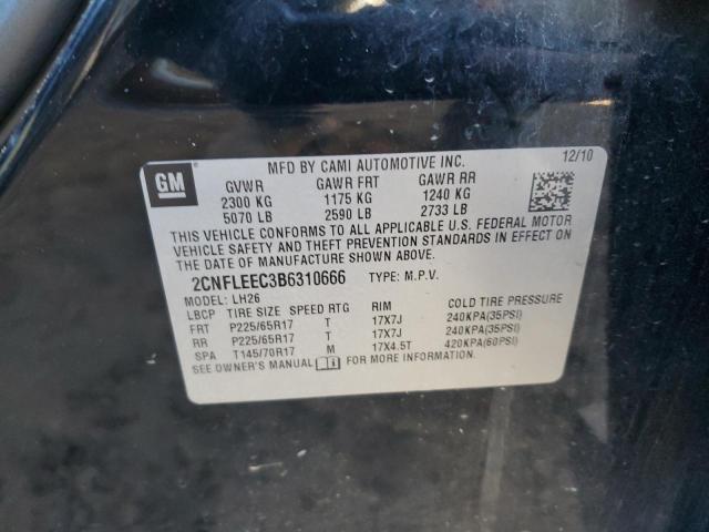 Photo 14 from auction – 2011 CHEVROLET EQUINOX LT with VIN 2CNFLEEC3B6310666
