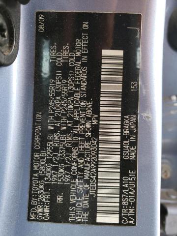Photo 14 from auction – 2009 TOYOTA HIGHLANDER with VIN JTEDS42A992093042