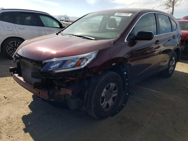 HONDA CR-V LX 2015 with VIN 2HKRM3H37FH528481 - Photo from auction